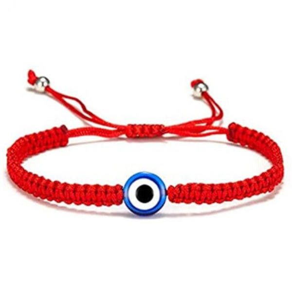 （2 stycken）Big Evil Eye justerbart armband Kabbalah Red String Am