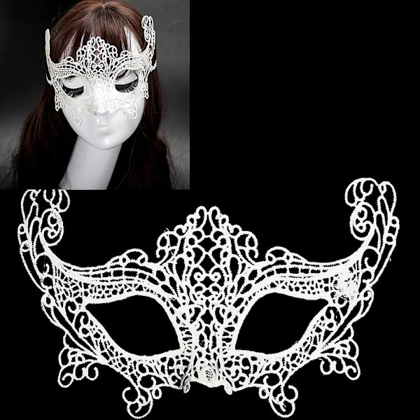 Halloween Masquerade Party Dans Sexig Lady Lace Fox Mask DXGHC