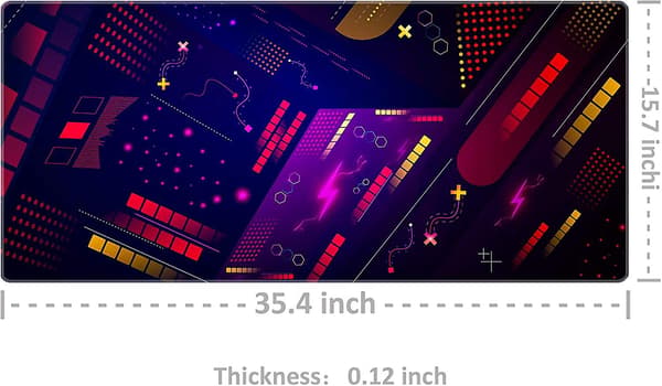 Utvidet Musematte Stor Spillmusematte - Datamaskin Tastatur Mus