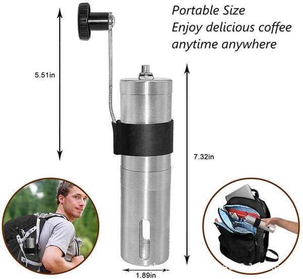 Håndkaffekværn Kaffe Bønne Kværn Manuel Bærbar Håndkværn
