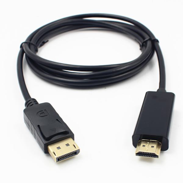 DP-HDMI-siirtokaapeli, Displayport HDMI:hen, kultapinnoitettu HD-kaapeli