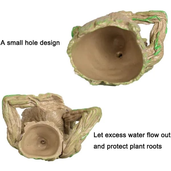 Blomsterpotte Treeman Baby Groot Sukkulentplanterare