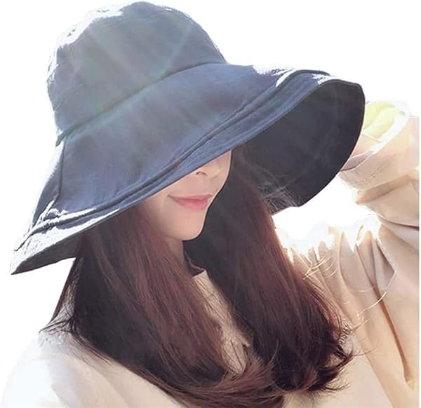 Dames Strandhat Foldsom Sommerhat Bredbremmet Capeline Strandhat
