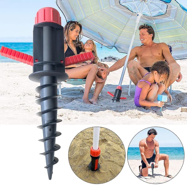 Strandparasolholder Sandforankring Strandparasol Fastgørelsestilbehør