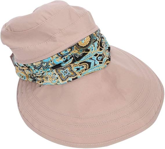 Kvindesolhat med bred skygge, Visor Cap, Strandrejse Sommerhat Campi