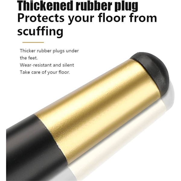 Sæt med 4 Moderne Metal Møbelben til Sofa, Stol, Ottoman, Ta