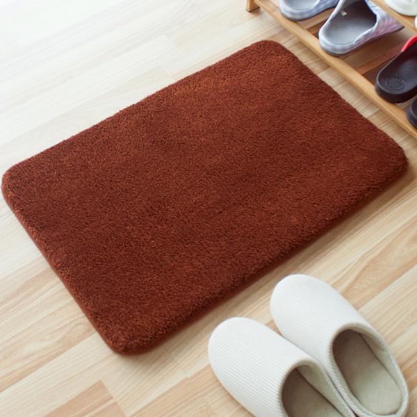 Mikrofiber Badmatte (16x24 Tommer, Brun) Myk og Absorberende