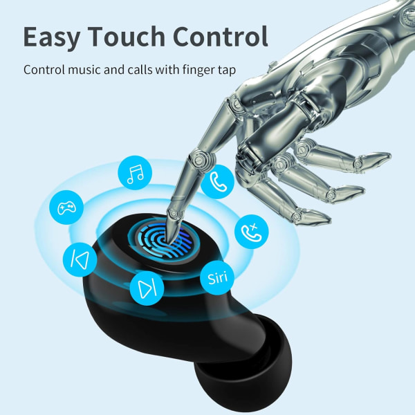 Bluetooth-kuulokkeet korvassa - Langattomat mikrofonilla ja latauksella