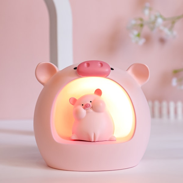 Borddekoration prydnader Rosa Pigglampa Nattlampa Stjärnlampa Bi