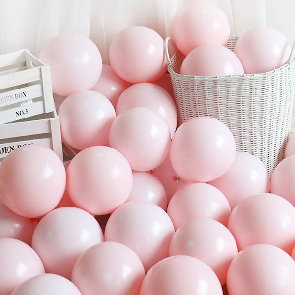 200 st Pastelrosa Ballonger 5 tum Mini Macaron Latexballonger