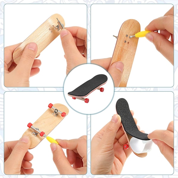 Løn finger skateboard Træ finger skateboard børnelegetøj a