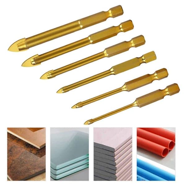 Keramiske glassfliser borr Bits Borr Bits for keramikk sekskantet D