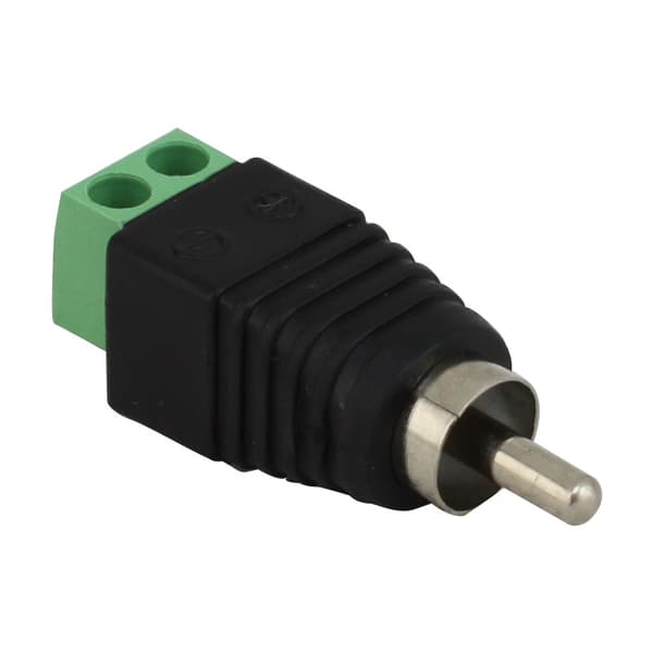 2-pack P771 RCA-kontakt, han, lödningsfri, färgdifferens AV a
