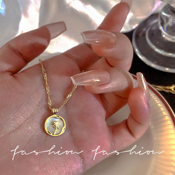 Korea Dongdaemun Blomstercirkel Halsband Mode Charm Krage Chai