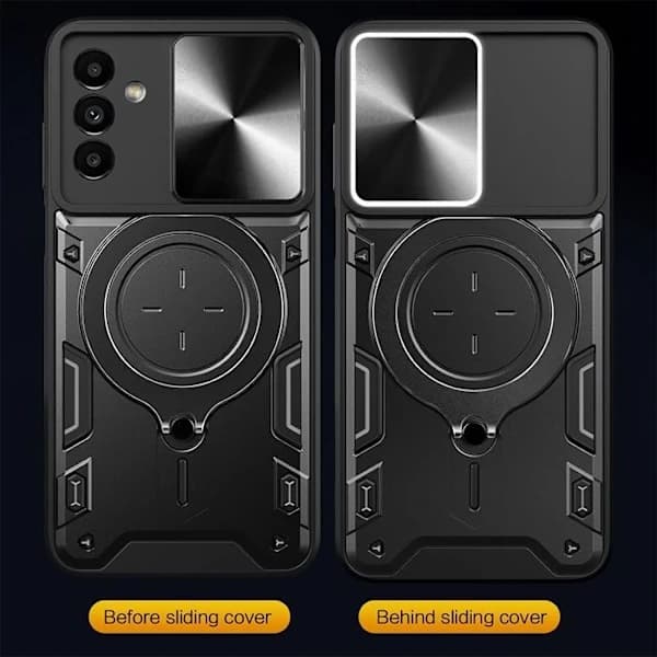 Booling Telefoncover til Samsung Galaxy A17 5G/4G med Ring & Linsebeskyttelse i Sort[JSR] Sort,D