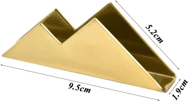 Visningsstand til visitkort - 2 stk. - Metallic guld