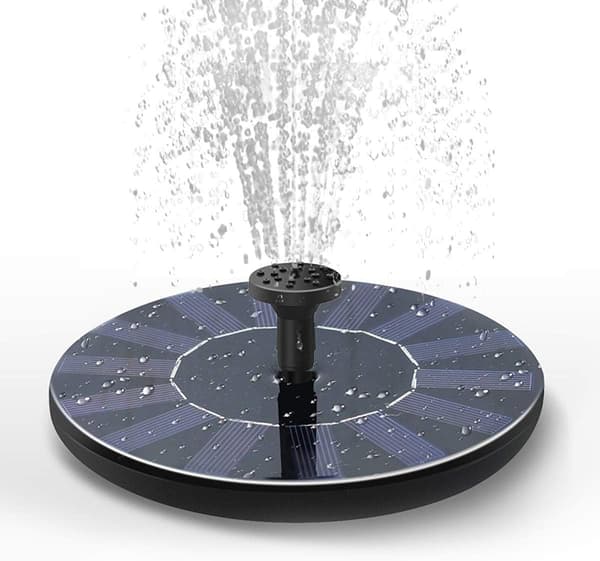 Solcelled Vandpumpe til Fuglebad, Ny Opgraderet Mini Solcelle