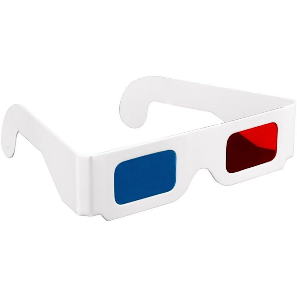 3D Papirbriller, Rød og Cyan Anaglyf, Hvit Pappramme, 5