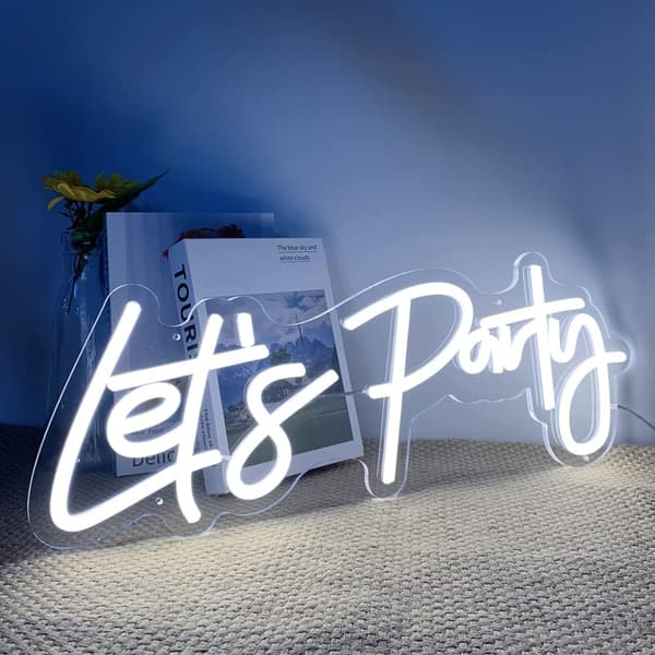 LED Bröllopsfestljus 43*25*5cm Let's Party Neonreklam N