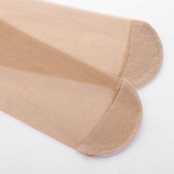 20 Par Ankel Nylon Strømper, Høje Bløde Krystal Strømper, S