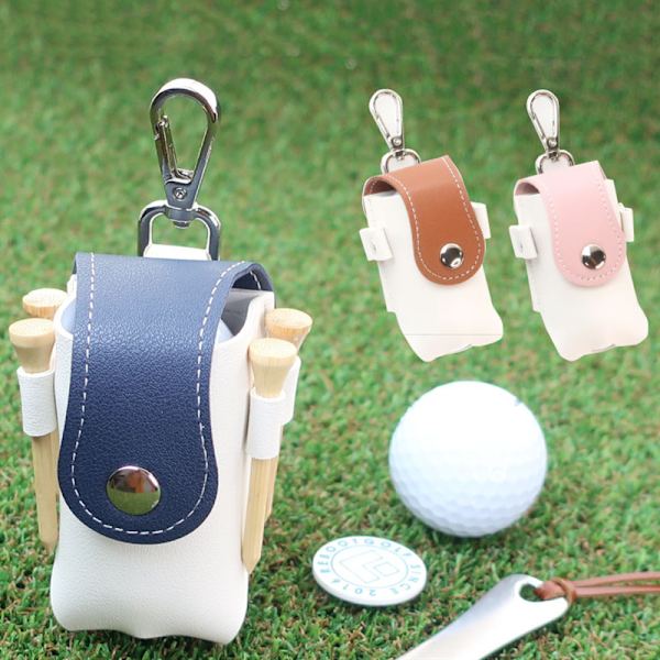 Vattentät Golfbollförvaringsväska Liten Ficksporta Teehållare C