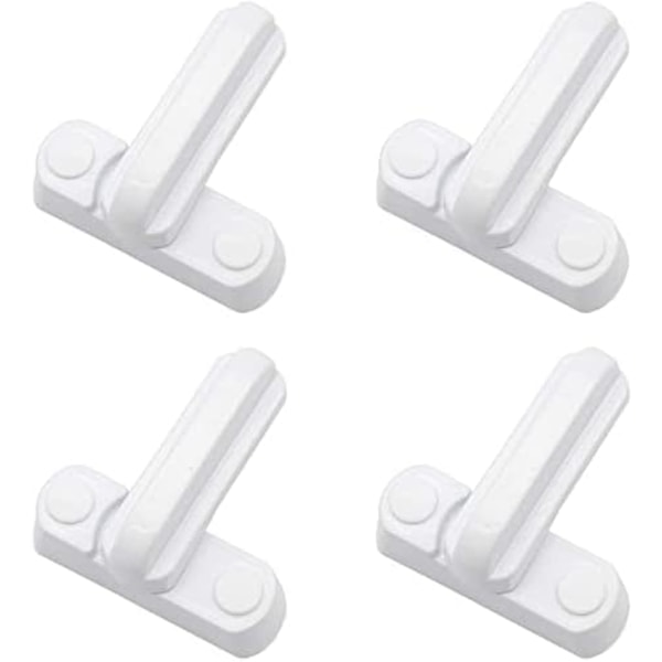 Set of 4 Locks Latches Handle Stopper Additional Home Security Re