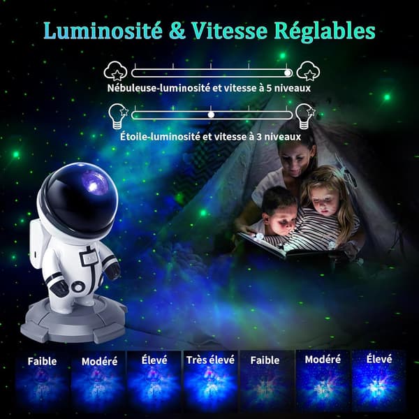Astronaut Galaxy Natlys Projektor Stjernehimmel Projektor Lampe