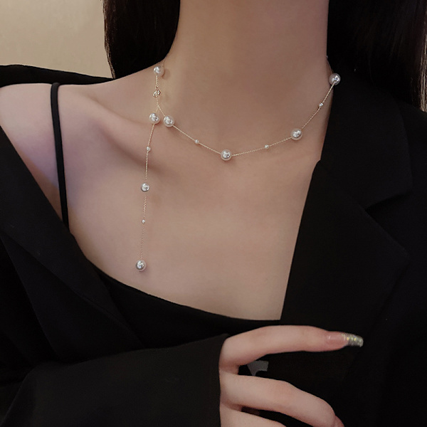 925 sterling silver pärlhalsband One More Wear Premium Sense Lo