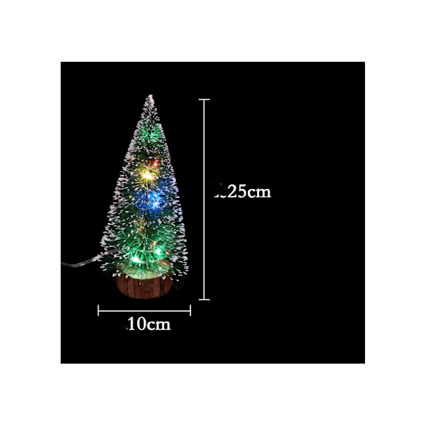 Cedar Green Mini Julgran LED Vit Ljus Tallbarr Chris