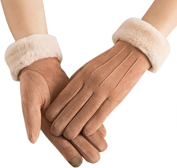Håndske til kvinder efterår og vinter touch screen plus fløjl varm sue