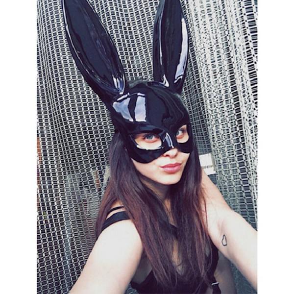 2 kpl Mustat Halloween-rekvisiitat naamiointi Cosplay-kaniinin juhlat