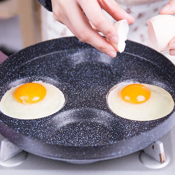 Koreansk Maifanshi eggdumpling stekepanne med fire huller, multifunksjonell