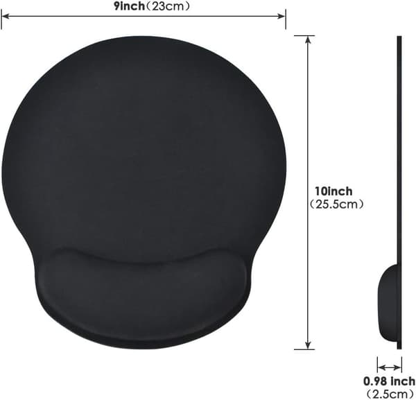 Musematte, Ergonomisk Musematte med Gel Wrist Rest Støtte, Spill