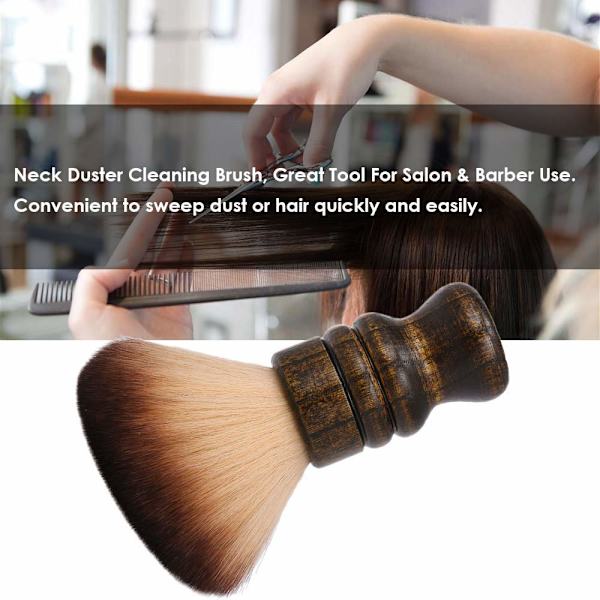 Stor Halsdammborste Mjuk Barberare Ansiktsrengöring Hårsborste Nylon