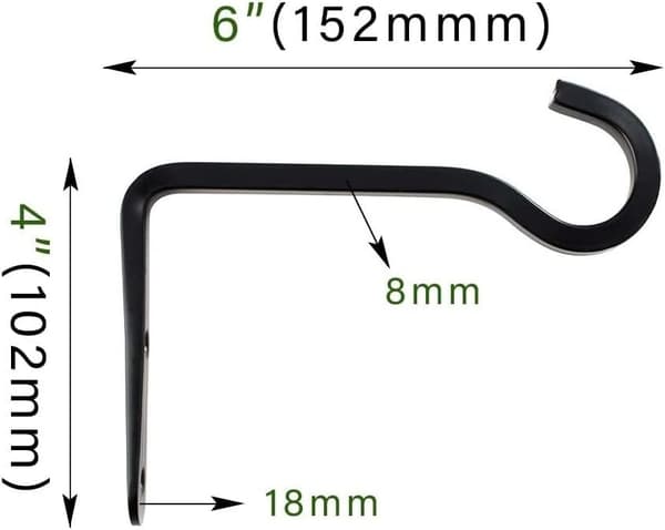 2-pack Hängande Korgfäste, Väggmonterat Korgställ Hängare