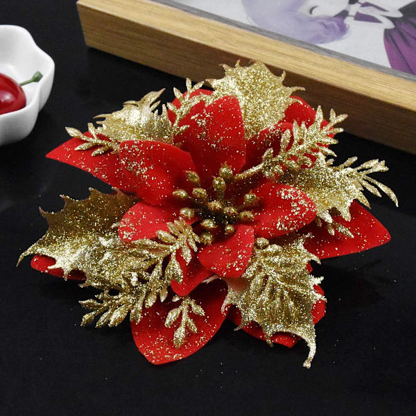 15 stycken konstgjorda julstjärnor Juldekoration Ar