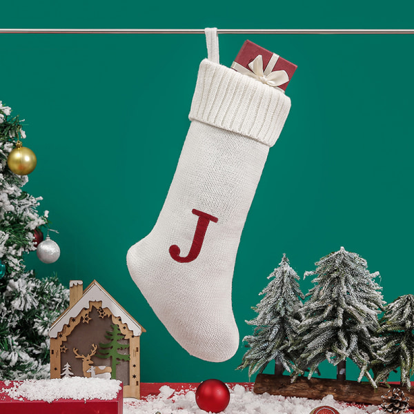 Stickade Ullhängande Presentpåsar Juldekorationer Julst