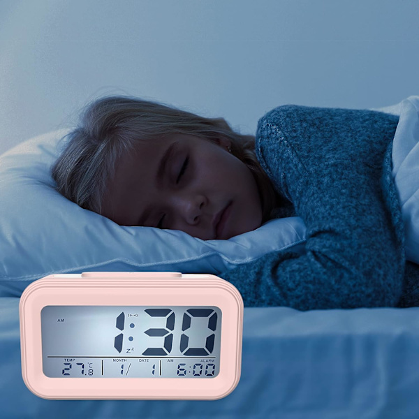 Digital väckarklocka, tyst batteridriven morgonväckarklocka