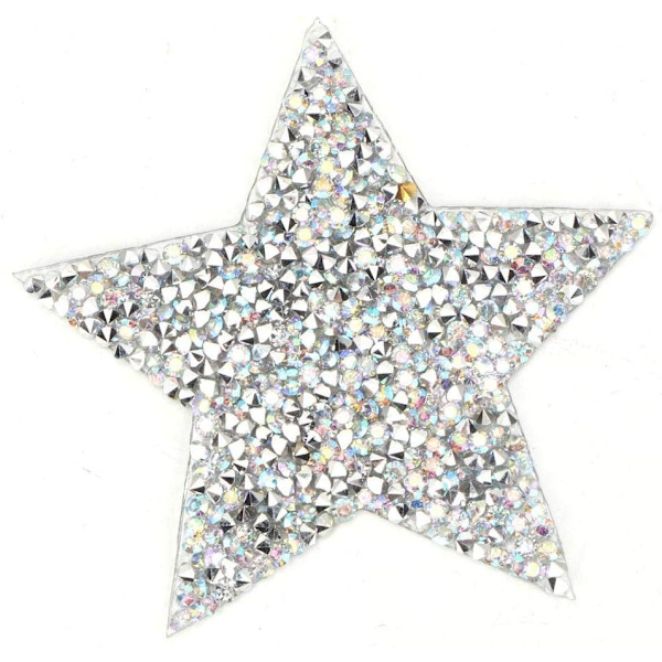 8 cm 10 kpl Rauta-on-laastari Kimalteleva Rhinestone-tarrat Kirjailtu