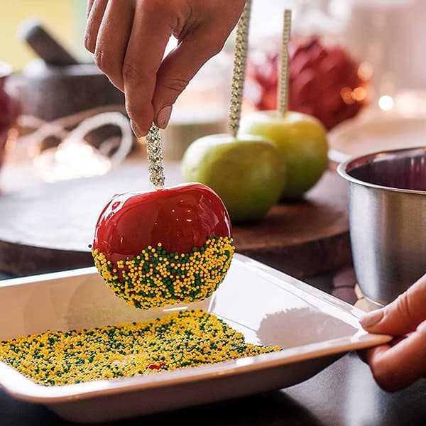 30 stykker julepynt kreativ dekorasjon eplepinne kake sjokolade