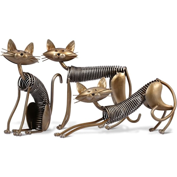 1 stk. Kat Metal Skulptur Jern Husholdningskunst Håndværk Dekoration DXGHC