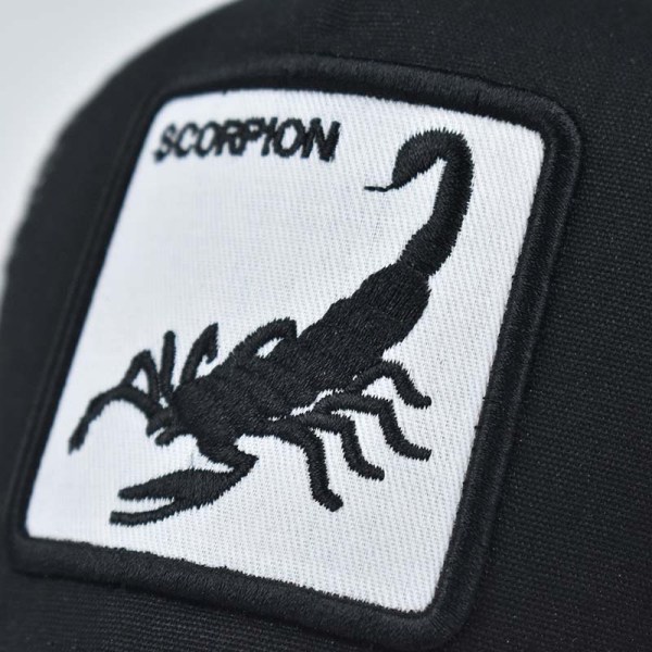 Scorpion-kuvioiset baseball-liipat, kirjailtuja lippalakkeja miehille