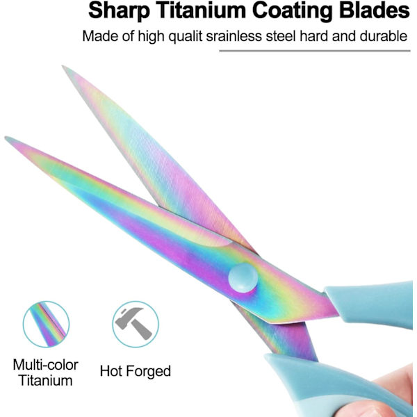 Håndverkssaks, Allsidige Skarpe Titanblader, Gummi
