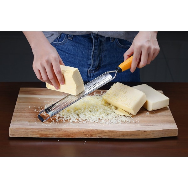 Citrus Zester and Manual Cheese Grater - Parmesan, Lemon, Ginger,