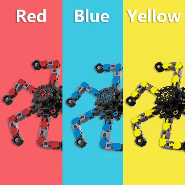 3 st Spinners, DIY Deformabla Robot Fingerleksaker, Avkoppling