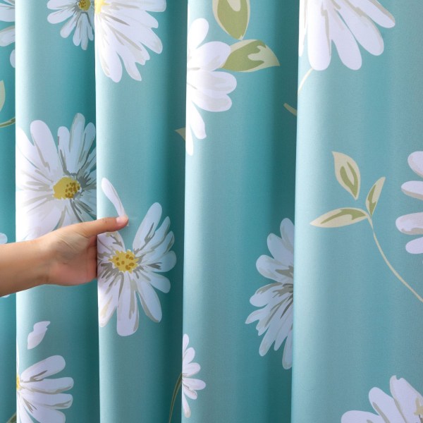 Bruseforhæng 240x200, tekstil badeværelsesforhæng lavet af polyester