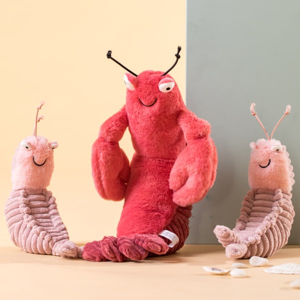 Crawfish-docka i läder, räka plyschleksak docka present - Sheldon lea