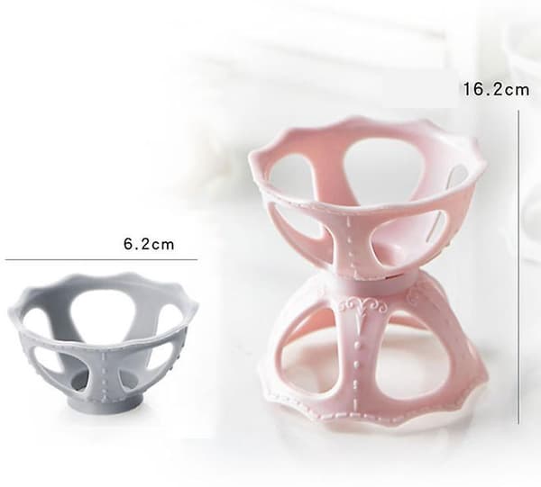 Sminke-Eggstativ Pudderpuffholder, Pudderpuff Oppbevaringsstativ, 3 stk