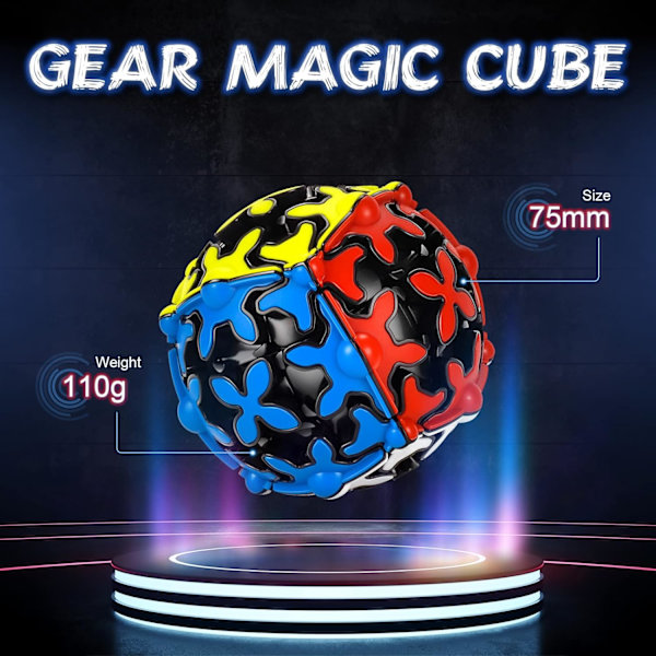 QY Toys 3x3 Bollväxelkub 3x3x3 Hastighet Magisk 3D Växelpussel Mag