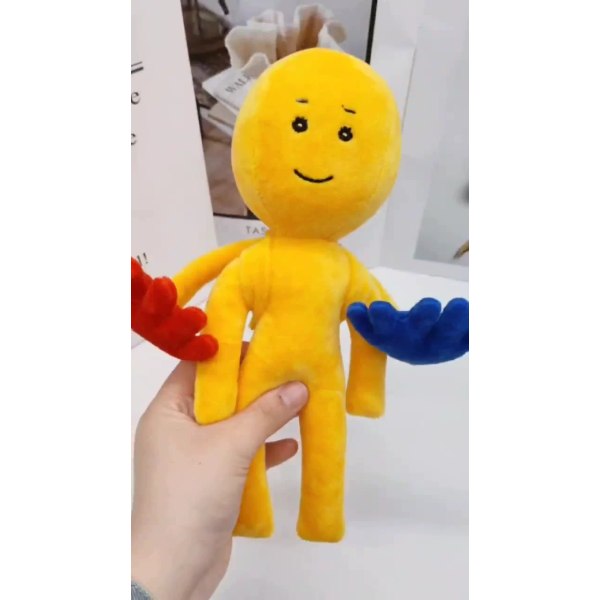 Poppy Playtime Player Plussjeleketøydukke (25cm Gul 1 Stykk)